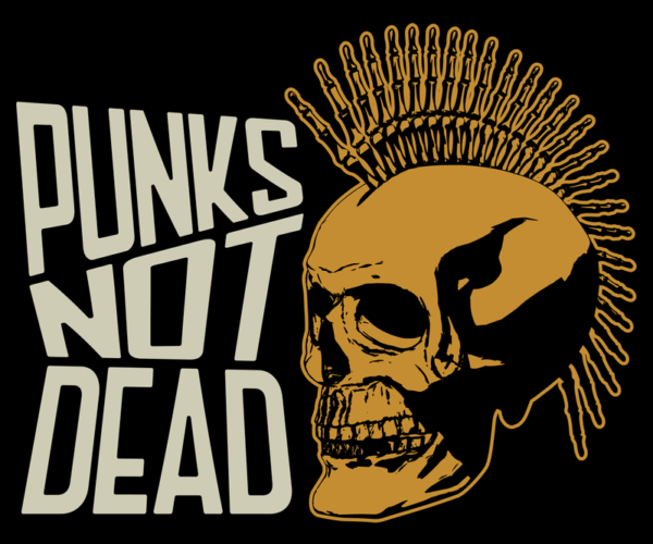Punk Skull - Skeletal Mohawk
