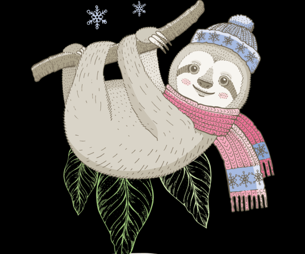 Winter Sloth - Cozy Holiday Edition