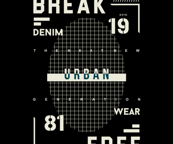 Urban Break - Modern Typography Tee