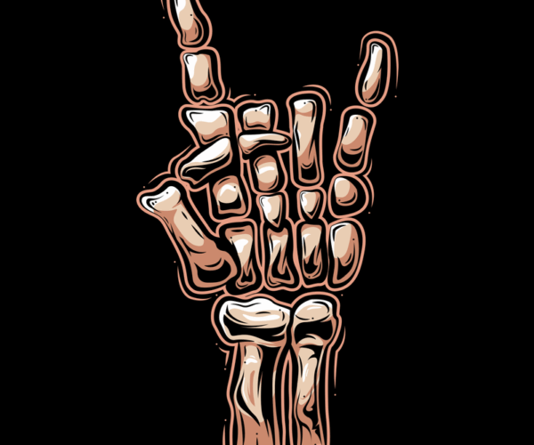 Skeleton Hand - Rock On Design