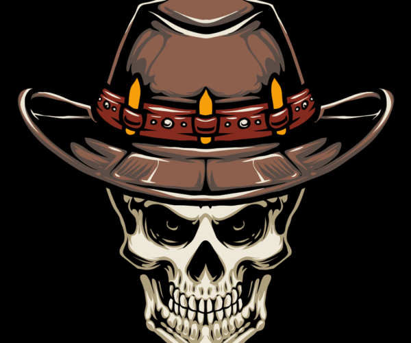 Cowboy Skull - Wild West