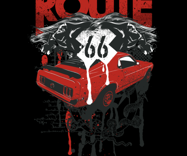 Route 66 - Classic Muscle Car Design