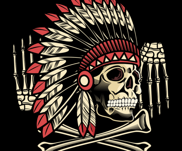 Headdress Skull - Tribal Spirit Design