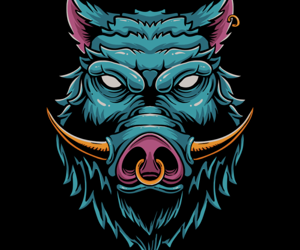 Mystic Boar - Pierced Tusker Design