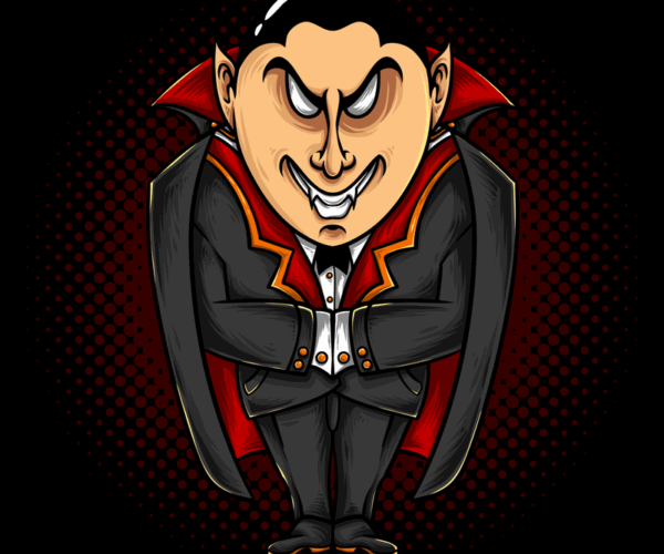 Cartoon Vampire - Sinister Count