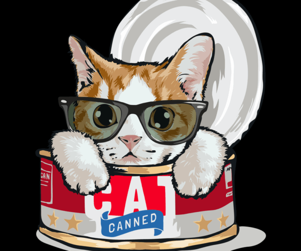Canned Cat - Spectacled Feline Edition