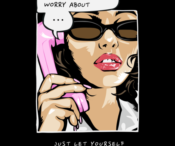 Nothing To Worry - Retro Glam Illustration