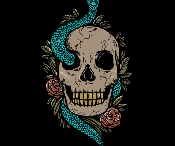 Skull Serpentine - Death and Beauty