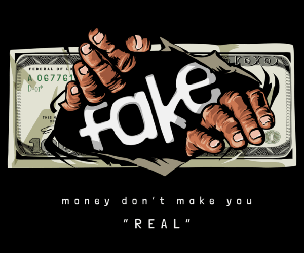 Fake Currency Reveal - Motivational Art
