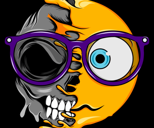 Emoji Skull - Duality of Expressions