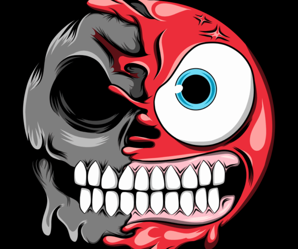 Half-Dead Emoji - Extreme Expression