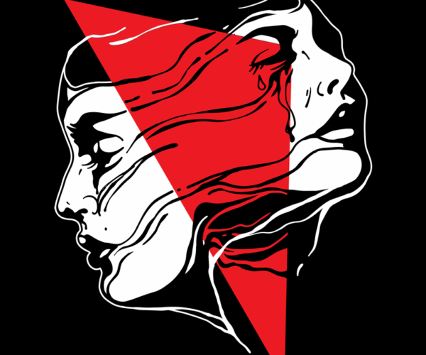 Two Faces - Red Triangle