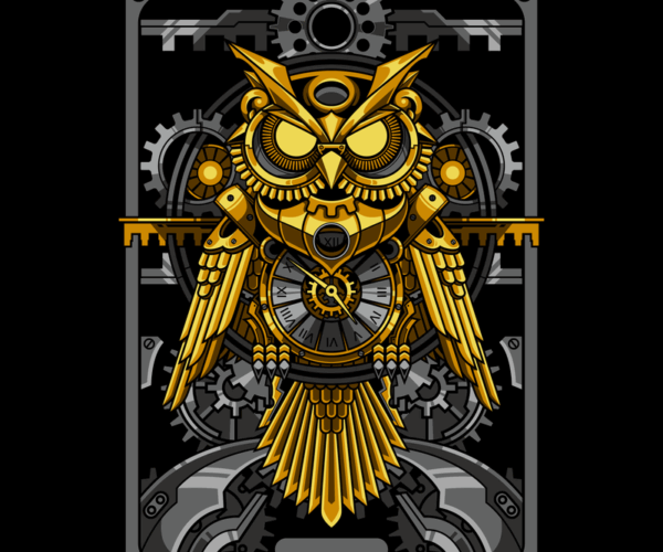 Steampunk Owl - Clockwork Guardian