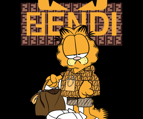 Designer Garfield - Fendi Style