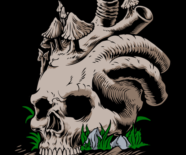 Fungal Skull - Botanical Decay