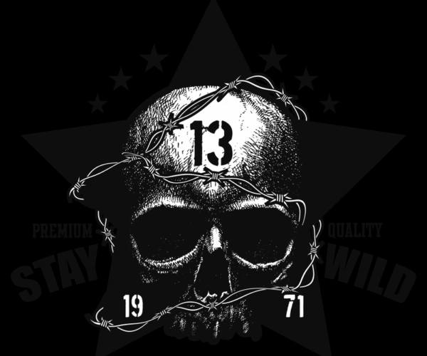Stay Wild Skull - Barbed Wire Edition