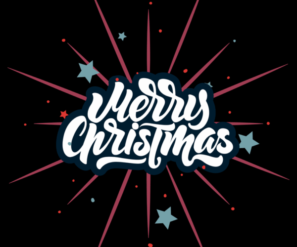 Merry Christmas - Holiday Typography Art