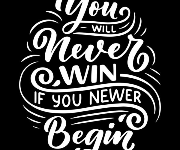 Motivational Typography - Never Give Up