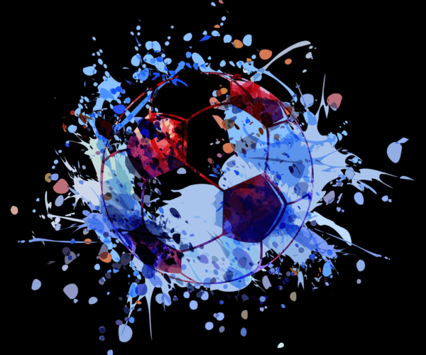 Soccer Splash - Dynamic Illustration