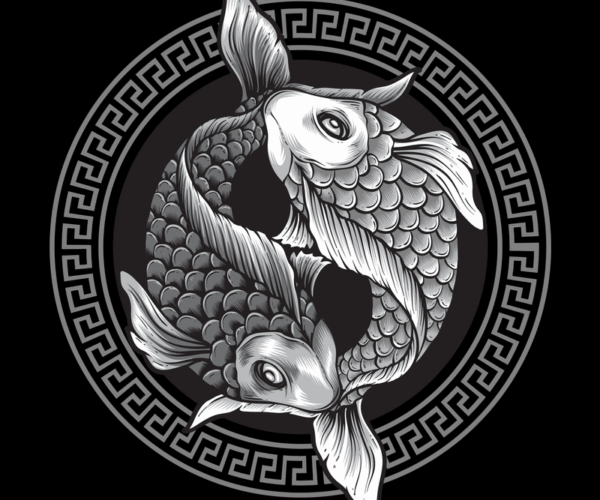 Koi Yin Yang - Circular Harmony