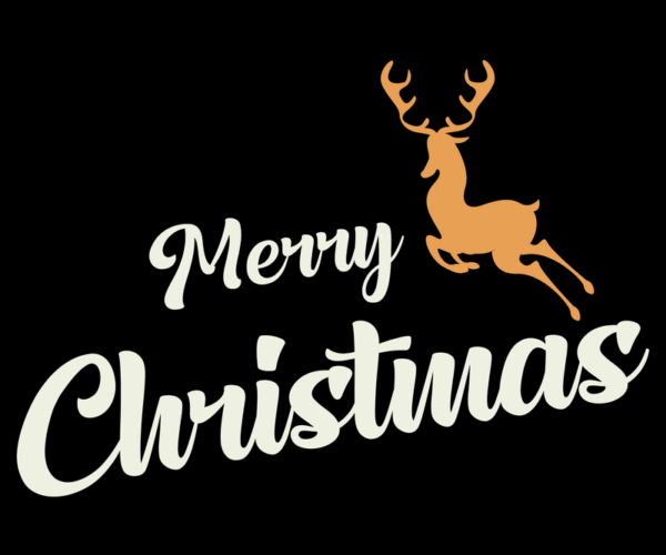 Holiday Greetings - Reindeer Festive Vector