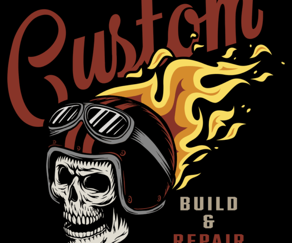 Flaming Skull - Custom Build