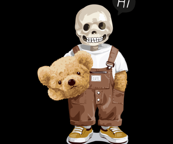 Skeleton Buddy - Cute Overalls