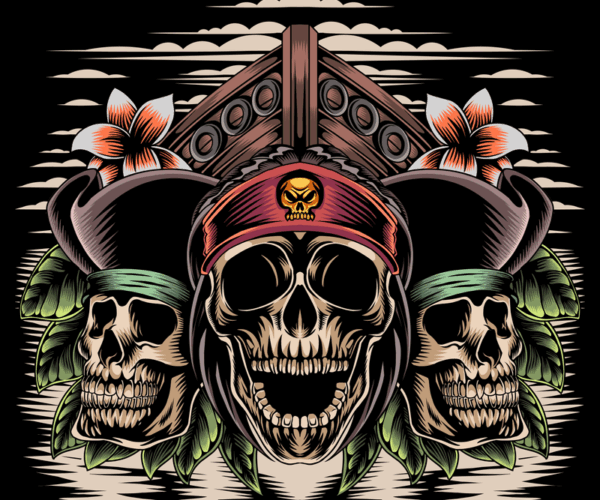 Pirate Skulls - Nautical Brotherhood