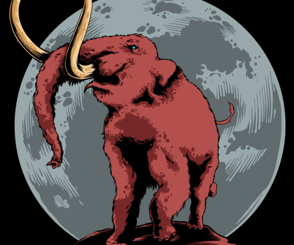 Lunar Mammoth - Crimson Nightscape