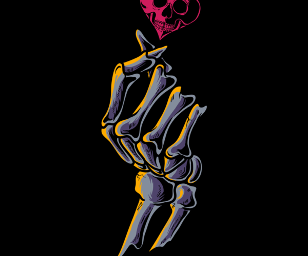 Skeletal Affection - Creepy Cute Gesture
