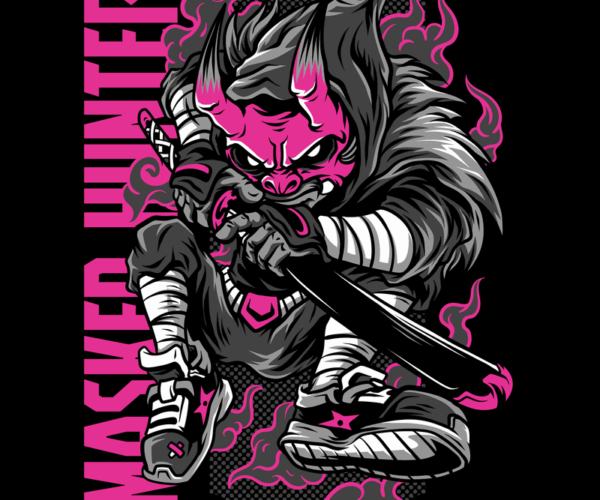 Masked Hunter - Urban Oni Design