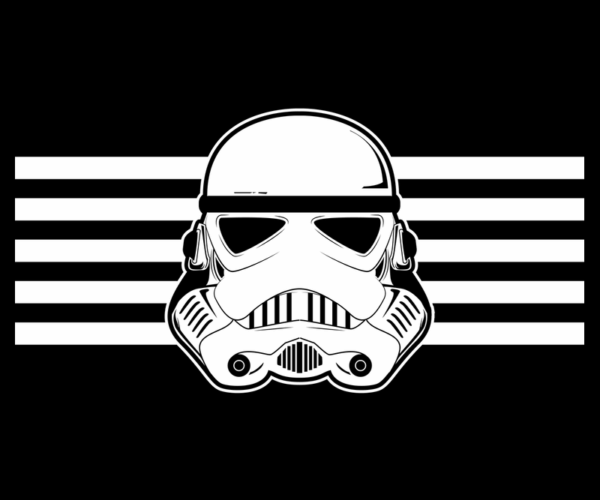 Stormtrooper Helmet - Galactic Stripes
