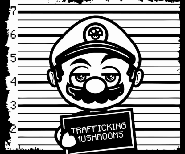 Mario Mugshot - Mushroom Trafficking