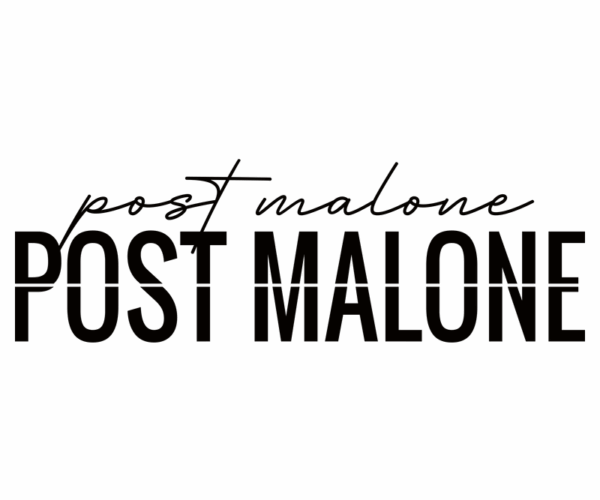 Post Malone - Typography Art