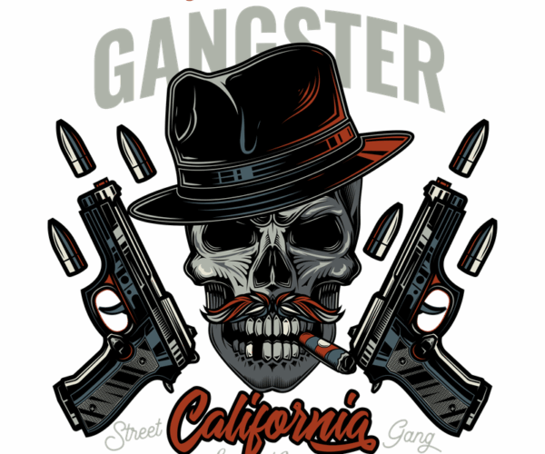 Gangster Skull - California Style