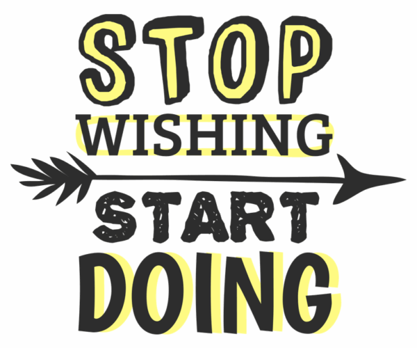 Motivational Typography - Arrow Graphic
