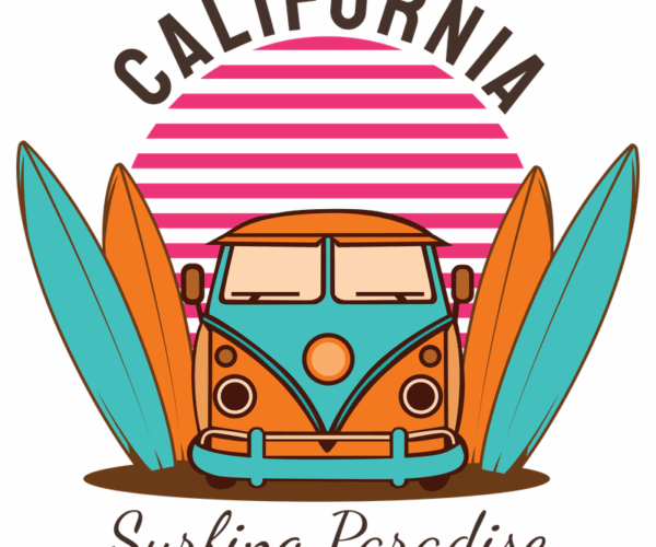 California Dreamin' - Surfing Van