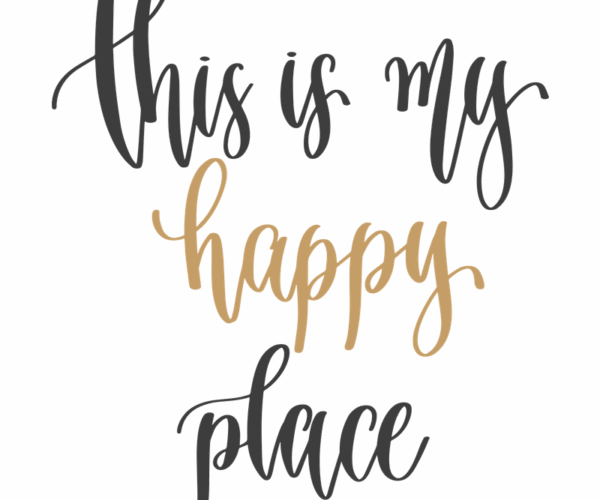 Happy Place - Typography Art Print