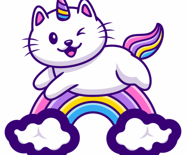 Unicat - Whimsical Rainbow Crossover