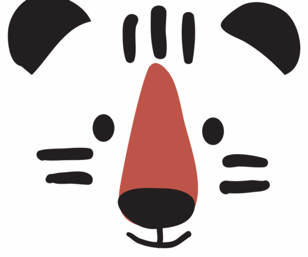 Minimalist Tiger - Simple Animal Art