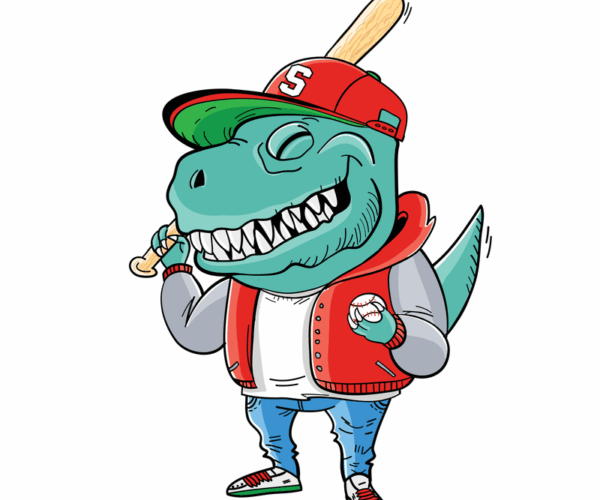 Baseball Dino - Streetwear Style