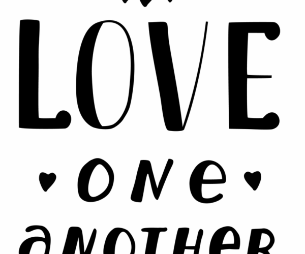 Love One Another - Inspirational Typography