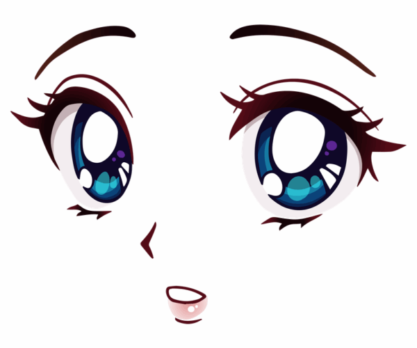 Anime Face - Expressive Eyes