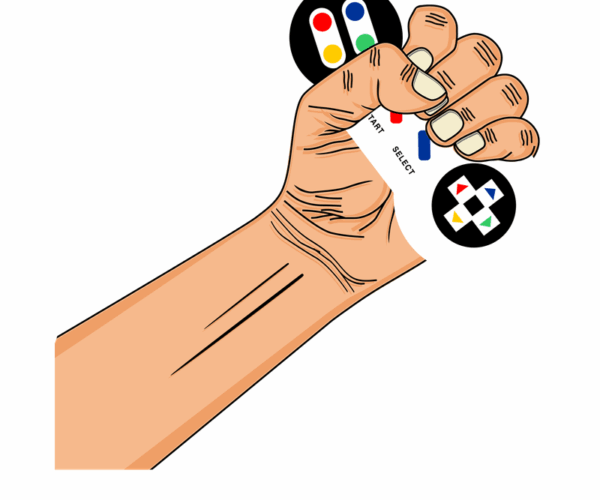 Retro Controller Fist - Time For Action