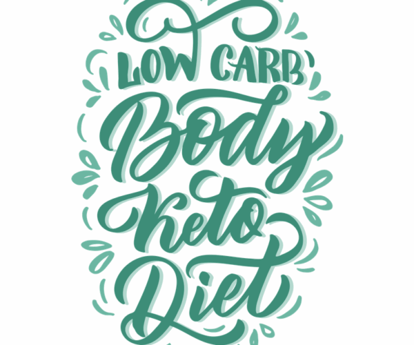 Low Carb Typography - Keto Diet Design