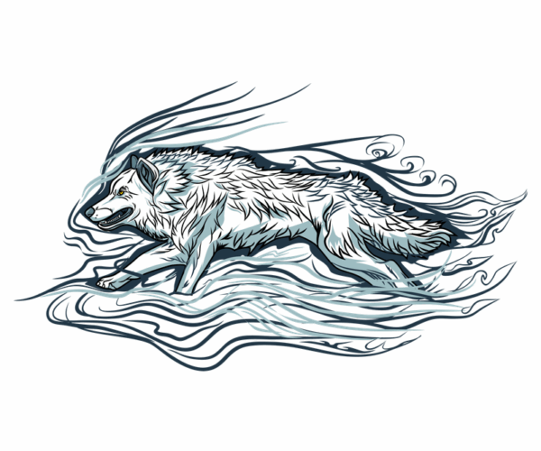 Spirit Wolf - Running Wild Design