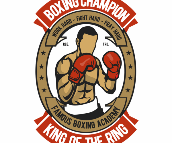 Boxing Champion - Vintage Athletic Badge