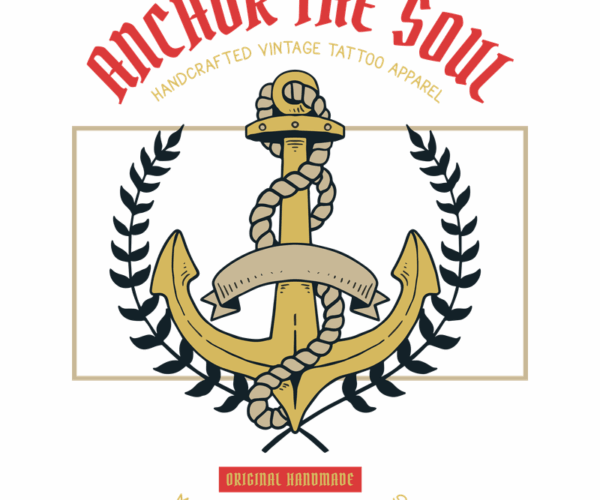 Nautical Anchor - Vintage Tattoo Apparel Design