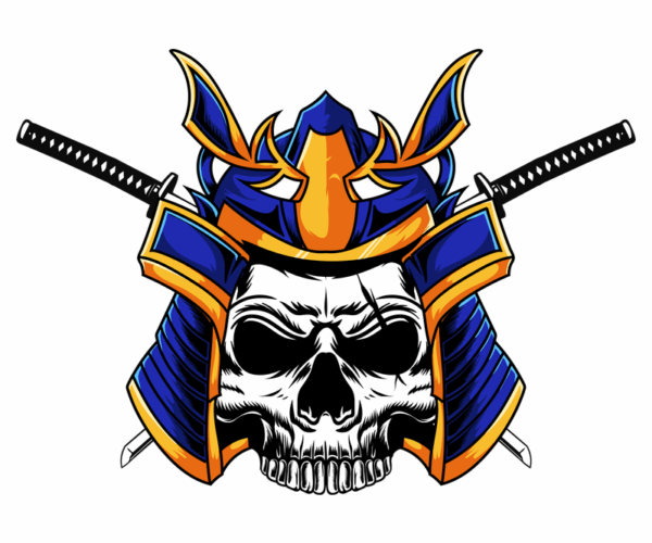 Samurai Skull - Warrior's Spirit