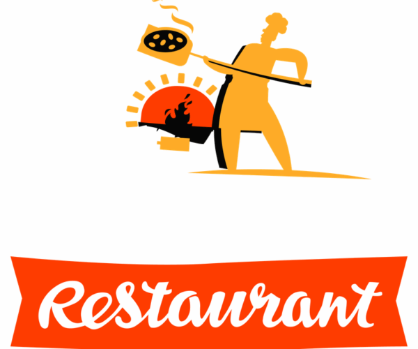 Pizza Restaurant Logo - Chef and Oven